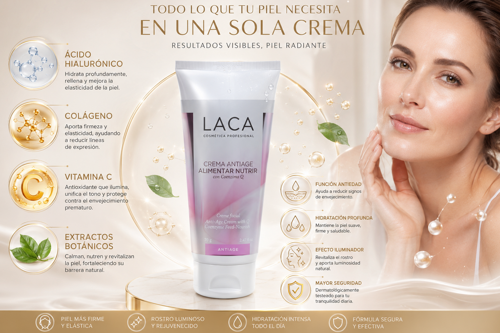 Cuidado Facial, Crema Antiage Alimenta y Nutre la piel