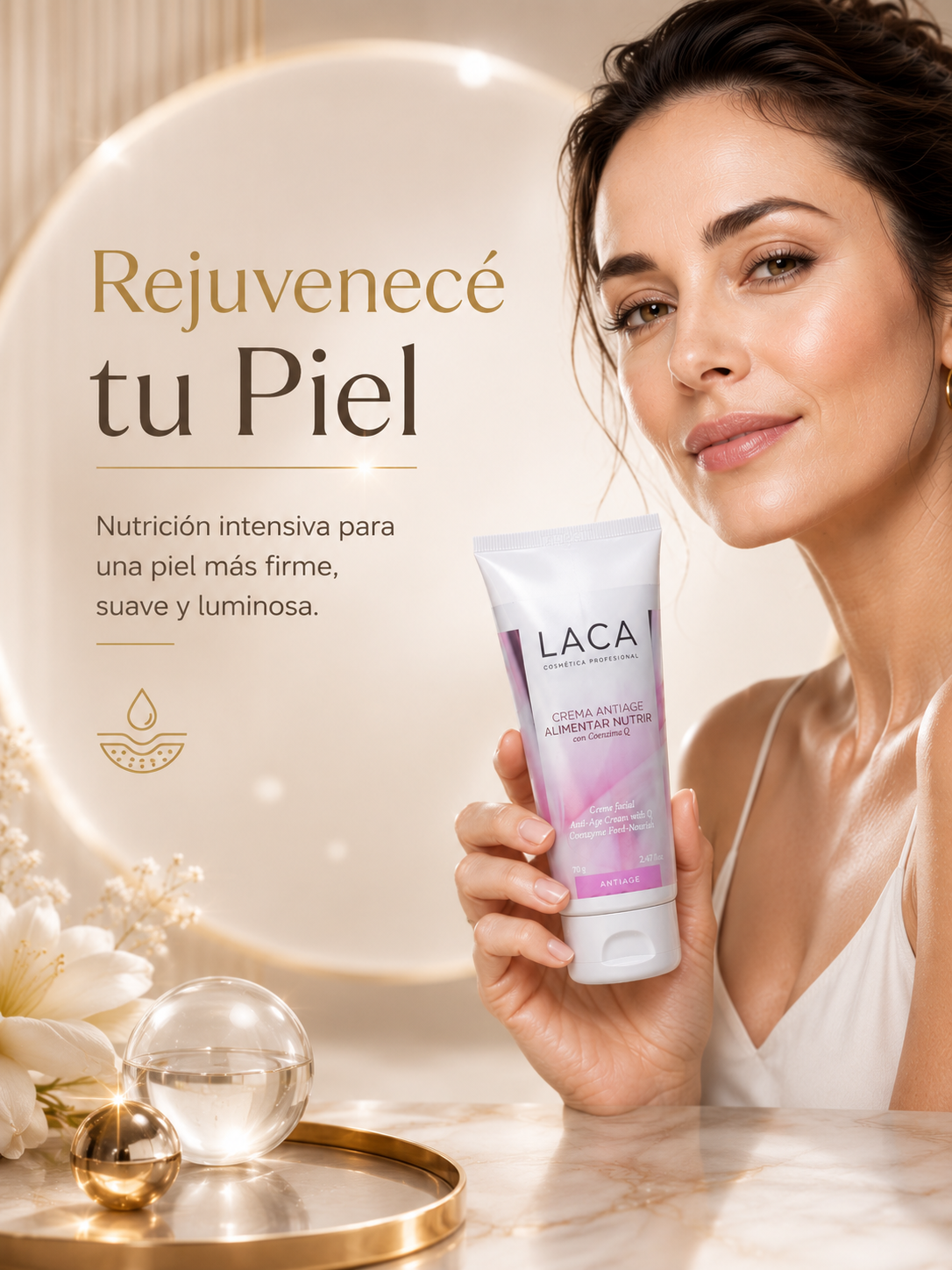 Cuidado Facial, Crema Antiage Alimenta y Nutre la piel
