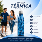 BOTELLA TÉRMICA DE ACERO INOXIDABLE Conservá la temperatura de tus bebidas por más tiempo  Mantiene bebidas frías hasta 24 horas y calientes hasta 12 horas, ideal para acompañarte durante todo el día.